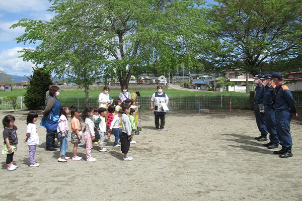 消火避難訓練（消防署立ち合い）